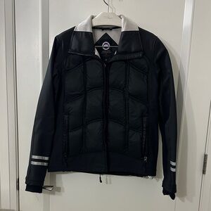 Canada Goose Black and Gray Puffer Jacket